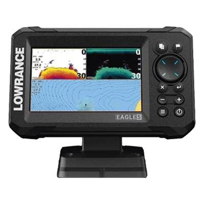 Eagle-5 ecosonda en pantalla horizontal IPS de 5 pulgadas, incluye transductor skimmer 50/200 kHz