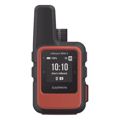 GPS portátil inReach® Mini 2 / Pantalla Monocroma Transflectiva 23 x 23 mm / Resolución 176 x 176 píxeles / Batería de Iones de Litio / Autonomía Hasta 14 Días / Resistencia al Agua IPX7 / Sensores GPS, Galile