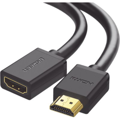 Cable Extensor HDMI de 1 Metro (3.28 Pies) / 4K@60Hz / 3D / HDR / Macho a Hembra / Núcleo de Cobre Estañado / Transmisión Estable