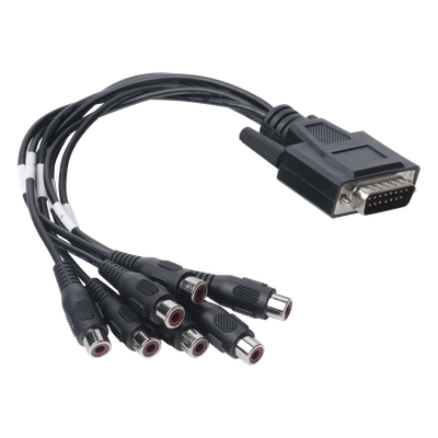 Adaptador de 7 entradas de Audio para DVR´s epcom y HIKVISION