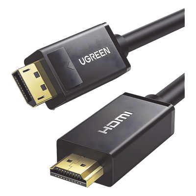 Cable DP Macho a HDMI Macho | Longitud 5 Metros (16.40 Pies) | Soporta 4K@30Hz | Soporta 3D | Cobre EstaÑado 28AWG | Blindaje Interno MÚltiple | TransmisiÓn Unidireccional | BotÓn de LiberaciÓn | Chip de Última GeneraciÓn.