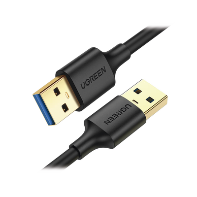 Cable USB-A 3.0 a  USB-A 3.0 / 1 Metro / Macho a Macho / Conector Niquelado / Núcleo de Cobre Estañado / Blindaje Múltiple / Velocidad 5Gbps / No Requiere Controlador / Compatible con USB2.0 Y USB 1.1