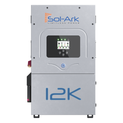 Inversor Hibrido SOL-ARK, 12 Kw, 220 Vcc, Fase Dividida, IP65, Entrada de Baterías a 48 Vcc