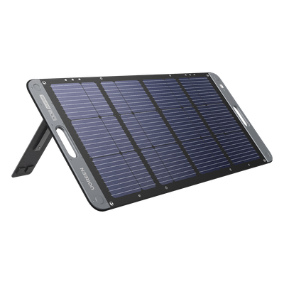 Panel Solar Plegable 100W / Recomendado para el Power Station Portable de 600W UGREEN /  Alta Eficiencia de Conversión / Alineación Inteligente de la Luz Solar / Resistente Al Agua Y Duradero / Incluye Cable XT60 Macho a Macho 2m.