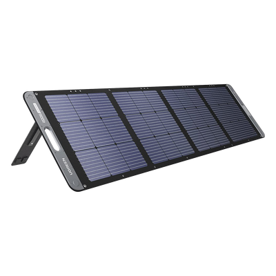 Panel Solar Plegable 200W / Recomendado para el Power Station Portable de 1200W UGREEN / Alta Eficiencia de Conversión / Alineación Inteligente de la Luz Solar / Resistente Al Agua y Duradero / Incluye Cable XT60 Macho a Macho 2m.