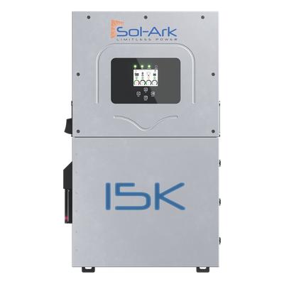 Inversor Hibrido SOL-ARK, 15 Kw, 220 Vcc, Fase Dividida, IP65, Entrada de Baterías a 48 Vcc