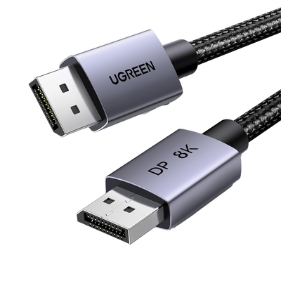 Cable DisplayPort 1.4 | 3 Metros (9.84 Pies) | Resolución 8K@60Hz | Blindaje Interno Múltiple | 3D/HDR+/HDCP | 32.4 Gbps | FreeSync G-Sync | Certificado VESA | Núcleo de Cobre Estañado | Malla de Nylon | Carcasa de Aluminio