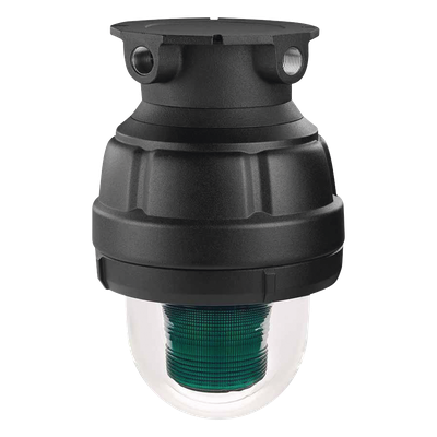 Luz LED, a prueba de explosiones, UL y cUL para Clase I, División 1, Grupo C y D; Clase I, División 2, Grupos A y B; Clase II, División 1, Grupos E, F y G; Clase III, 120-240 VCA, Verde