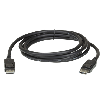 Cable DisplayPort | Longitud 2m | Alta definición | Hasta 8K | HDR Dinámico | 32 canales de audio digital | Pestañas de seguridad con botón de liberación