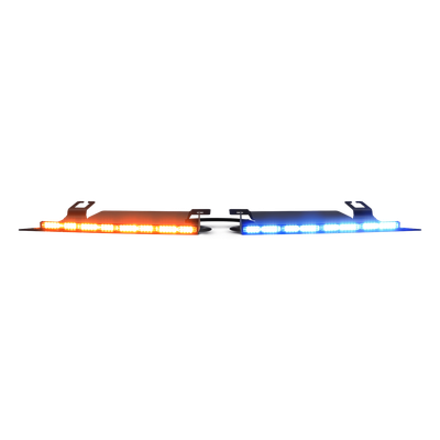 Visera Interior Rojo-Blanco/Azul-Blanco 144 LED Con Luces De Penetración incluye Bracket Ford Police Interceptor, Necesario agregar CZMATSIBSYS