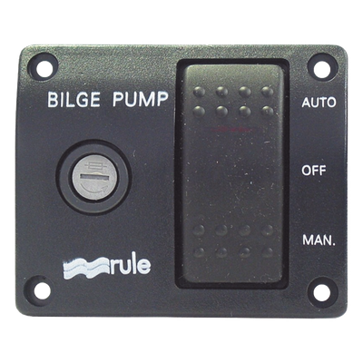 Switch de tres posiciones para control de bombas de achique.