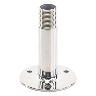 Montaje Recto de Acero Inoxidable / de 4 pulgadas de Alto y 3 de Base / Rosca 1-1/4