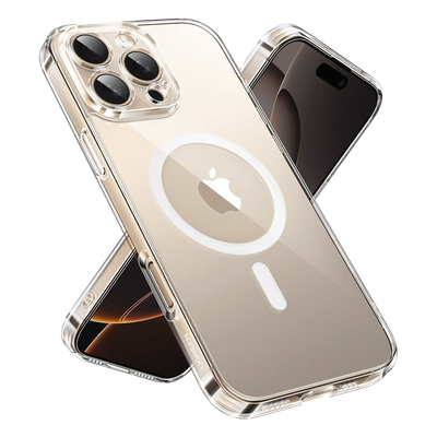 Funda protectora magnética transparente UGREEN Classy para iPhone 16 Pro (transparente)