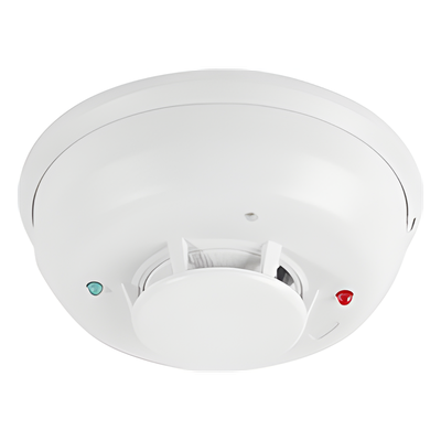 Detector de humo fotoeléctrico-térmico combinado de 4 hilos con sirena integrada de 85 dB, serie i3
