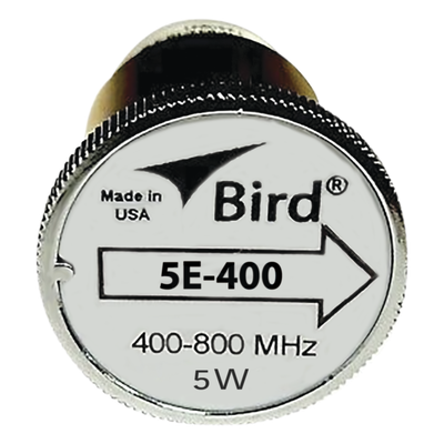 Elemento de 5 Watt en Línea 7/8″ para Wattmetro BIRD 43 en Rango de Frecuencia de 400 a 800 MHz.
