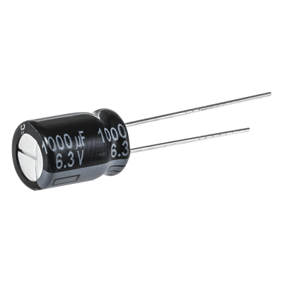 Capacitor Electrolítico Radial de Aluminio, 1000 UF, 16V, 10x16 mm, 20%