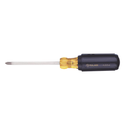 Desarmadores Punta Phillips #2 con Barra Redonda (4″ x 8-5/16″).