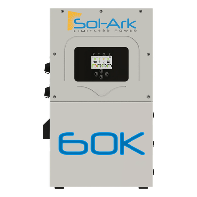 Inversor Hibrido Interactivo SOL-ARK, 60 Kw, 480 Vcc, 3 fases, IP65, Entrada de Baterías a 160-800 Vcc