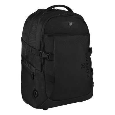 Mochila VX Sport EVO con Ruedas, Mango Telescópico y Correas al Hombro. Fabricada en Poliéster Negro repelente al Agua. Backpack on Wheels.