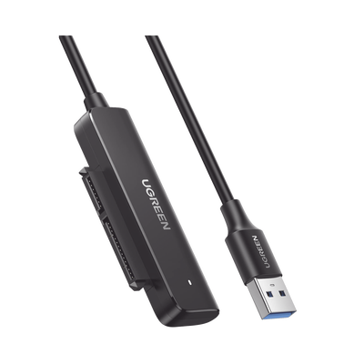 Cable Adaptador SATA a USB 3.0 | SATA 3.0/2.0 | Soporta HDD y SSD de 2.5″ | Soporta S.M.A.R.T, TRIM, UASP | No Requiere Adaptador de Corriente | Cable 50 cm.