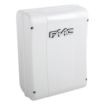 Cuadro de mando FAAC E024S para operadores abatibles FAAC S418 y FAAC 770N