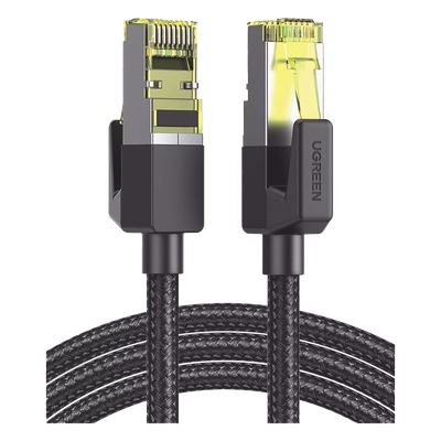 Cable Ethernet Cat7 CLASS F/FTP Redondo con Malla de Nylon 3 Metros (9.84 Pies)