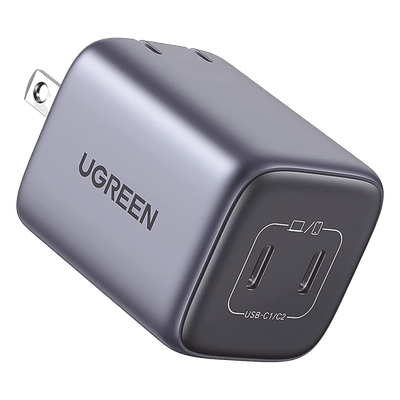 Cargador de 45W serie Nexode Mini | 2 Puertos USB-C de Carga Rápida | Tecnología GaN II | Power Delivery 3.0 | Quick Charge 4.0 | Chip Confiable y Carga Inteligente | Optimiza la Experiencia de Carga | Tecnología Thermal Guard