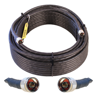 Jumper Coaxial con Cable Wilson-400 | Conector N Macho en los Extremos | 30.48 Metros (100 Pies) de Longitud