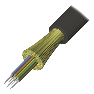 Cable de Fibra Óptica de 12 Hilos, Interior/Exterior, Tight Buffer, No Conductiva (Dieléctrica), Riser, Multimodo OM3 50/125 Optimizada, 1 Metro (3.28 Pies)