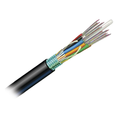 Cable de Fibra Óptica 6 Hilos, OSP (Planta Externa), Armada, Gel, HDPE (Polietileno de Alta Densidad), Multimodo OM3 50/125 Optimizada, 1 Metro (3.28 Pies)