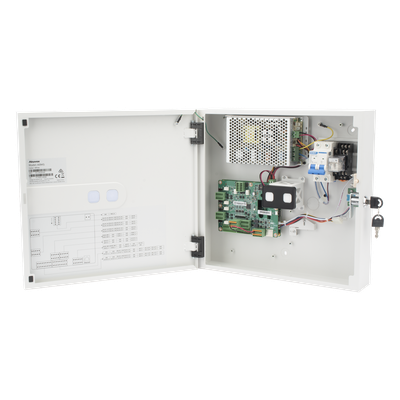 Controlador de Acceso para 4 puertas / Administrable 100 % en la Nube / Compatible con Teclado Wiegand de Terceros / PIN para visitas desde la APP / Capacidad de batería de respaldo / Función de  Anti-Passback / 50,000 Tarjetas