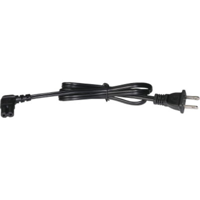 Cable de Alimentación Eléctrica para 120-240 Vca / 1 Metro (3.28 Pies) / 2 Clavijas Tipo Americano / Conector en Forma Tipo L
