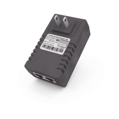Adaptador de pared / Inyector PoE / 48 Vcc / 0.5 A / Controlado por chip IC / Protección contra OV, OC, SC, UV/  Fácil de instalar