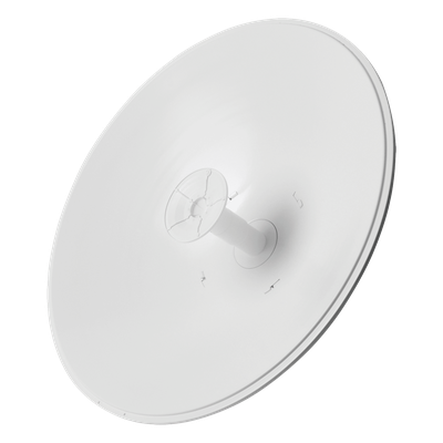 Antena Direccional airFiber X, ideal para enlaces Punto a Punto (PtP), frecuencia 5 GHz (4.9 – 5.8 GHz) de 30 dBi slant 45