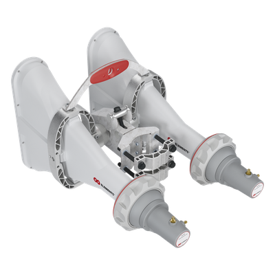 Antena Sectorial Asimétrica de 60° 5180 – 6000 MHz, 16 dBi con soporte mejorado, listas para TwisPort sin pérdida