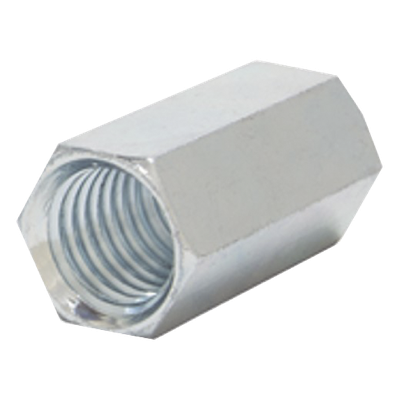 Cople hexagonal roscado cuerda maquina galvanizado de 6.5 mm (1/4″)