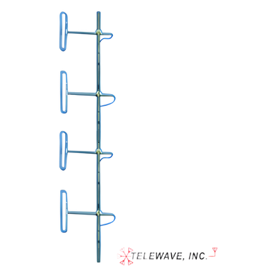 Antena Base VHF, de 4 Dipolos, rango de frecuencia 138 – 174 MHz.