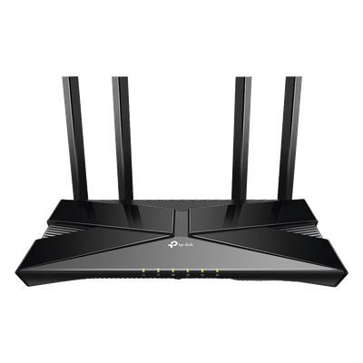 Router WiFi 6 doble banda AX 3000 Mbps / MU-MIMO y OFDMA / 1 Puerto WAN 10/100/1000 Mbps / 4 Puertos LAN 10/100/1000 Mbps / 4 Potentes Antenas.