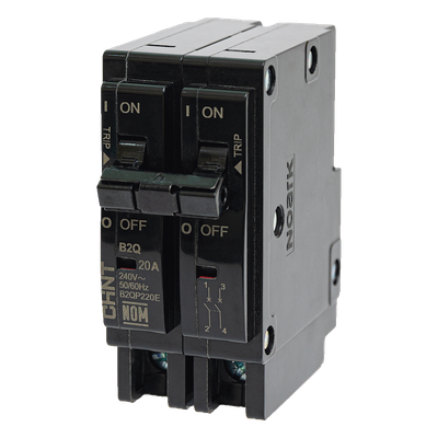 MCB – Interruptor Termomagnético Enchufable, Serie: B2Q, 2P, 50A, 240V (SKU:1002285)