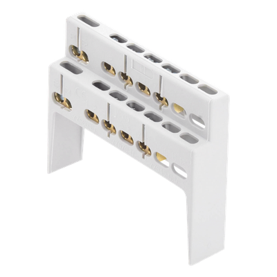 Soporte + Barra de Conexion (8 MOD) (8+2 ENTR.) IP40