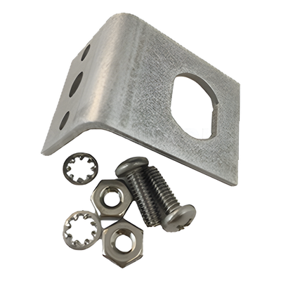 Kit Adaptador Brida a Mamparo / Conector Tipo N / Acero Inoxidable / Para Protectores Coaxiales