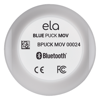 Sensor BLE de Movimiento y Vibración BLUEPUCK MOV — IP68, Acelerómetro 3 Ejes, Alcance 500m, Compatible Teltonika/Ruptela/TopFly