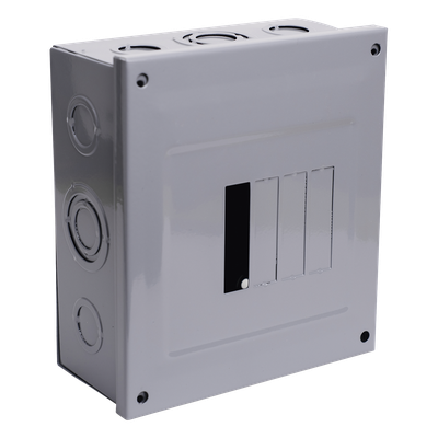 Centro de Carga para Sobreponer, 04 Polos, 100 A, 1 Fase 3 Hilos, 120/240 V AC, 60Hz