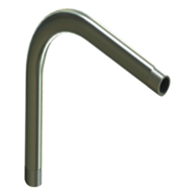 Codo de 90° de 1 1/4″ (32mm) pared gruesa con rosca galvanizado etiqueta amarilla