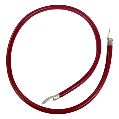 Cable para Baterías 1 m, Rojo, Calibre 2 AWG con Terminales de Ojo en Ambos Extremos
