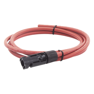 Cable Fotovoltaico, 1.5 m, Rojo, Calibre 10 AWG con Terminal MC4-M en un Extremo