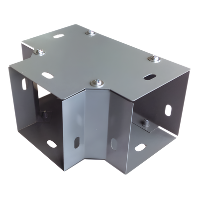 Derivación «T» horizontal 100 x 100 mm (3.94 x 3.94 pulg.), fabricado en lámina de acero al carbón