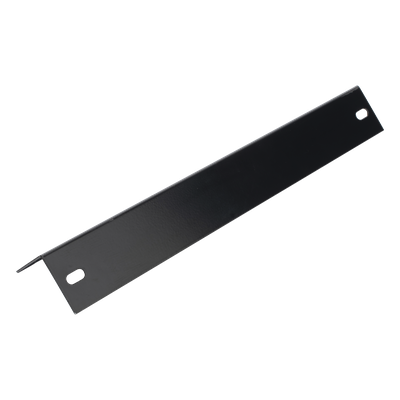 Ménsula Terminal para Escalera Tubular de 1.5″ de Peralte y 12″ de Ancho, Acabado con Pintura Epóxica Color Negro, Ideal para el Soporte y Terminación de la Escalera Tubular