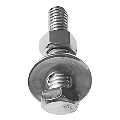 Tornillo cabeza hexagonal de 1/4″ x 3″, con acabado Electro Zinc (No incluye tuerca, ni arandela)