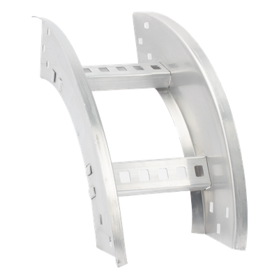 Curva Vertical Exterior de Aluminio de 90° Perfil Z / Peralte 3 1/4″ / Ancho 6″ / Radio 8″ / Incluye Tornillería